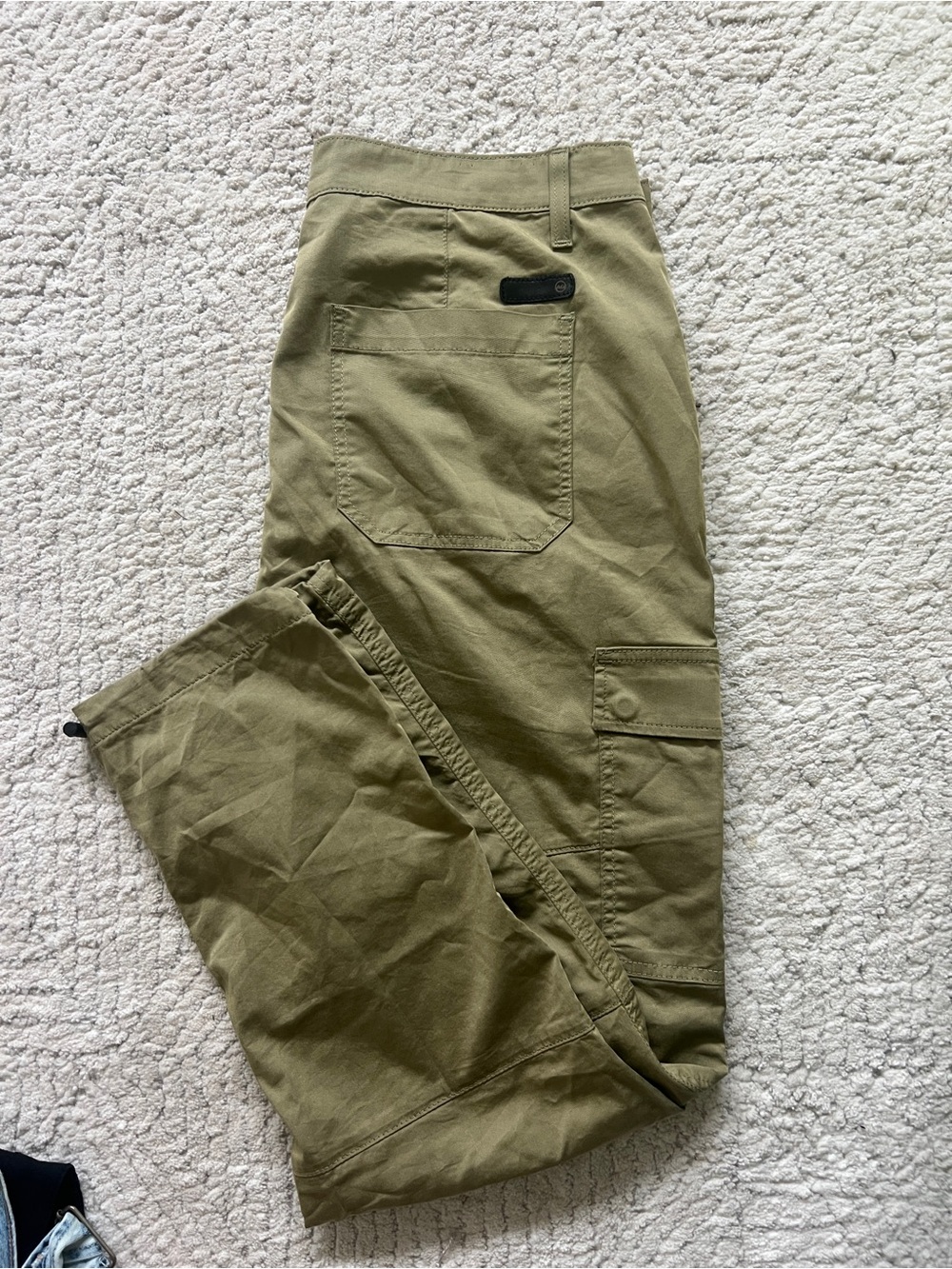AG Adriano Goldschmied Olive Green Utility Pants